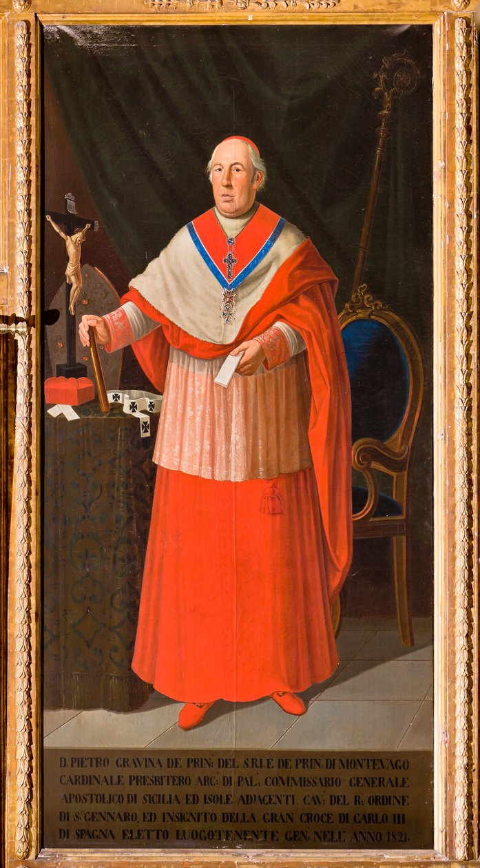 Ritratto del Cardinale Pietro Gravina, c.1825 da Giuseppe Patania