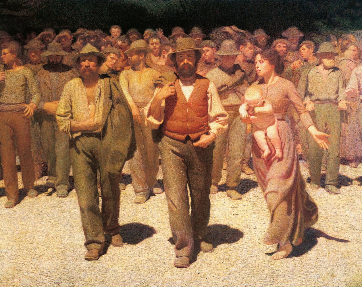 Il quarto stato, dettaglio da Giuseppe Pellizza da Volpedo
