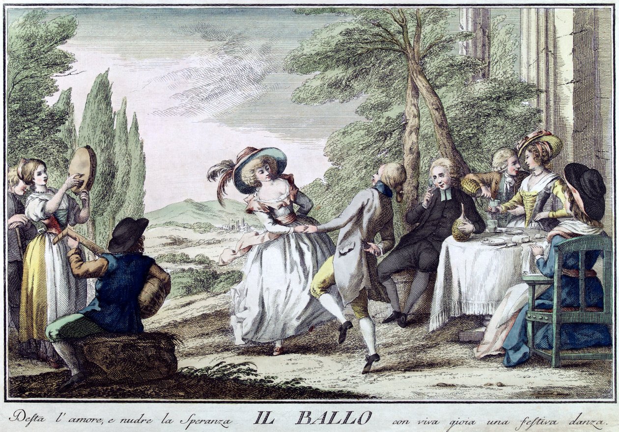 Il Ballo, 1790 da Giuseppe Piattoli