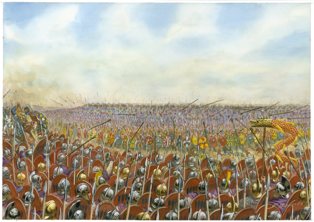 Battaglia di Adrianopoli o Hadrianopolis da Giuseppe Rava