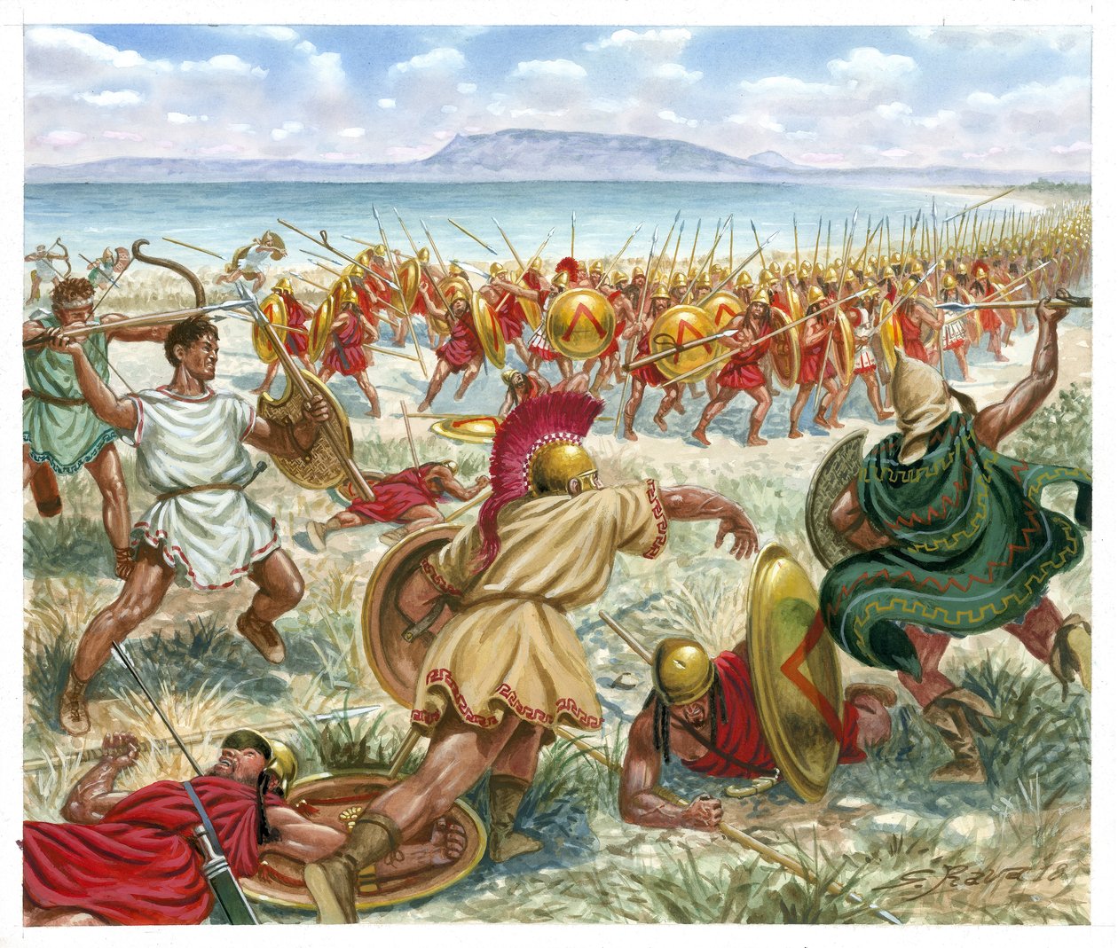 Battaglia di Lecheo da Giuseppe Rava