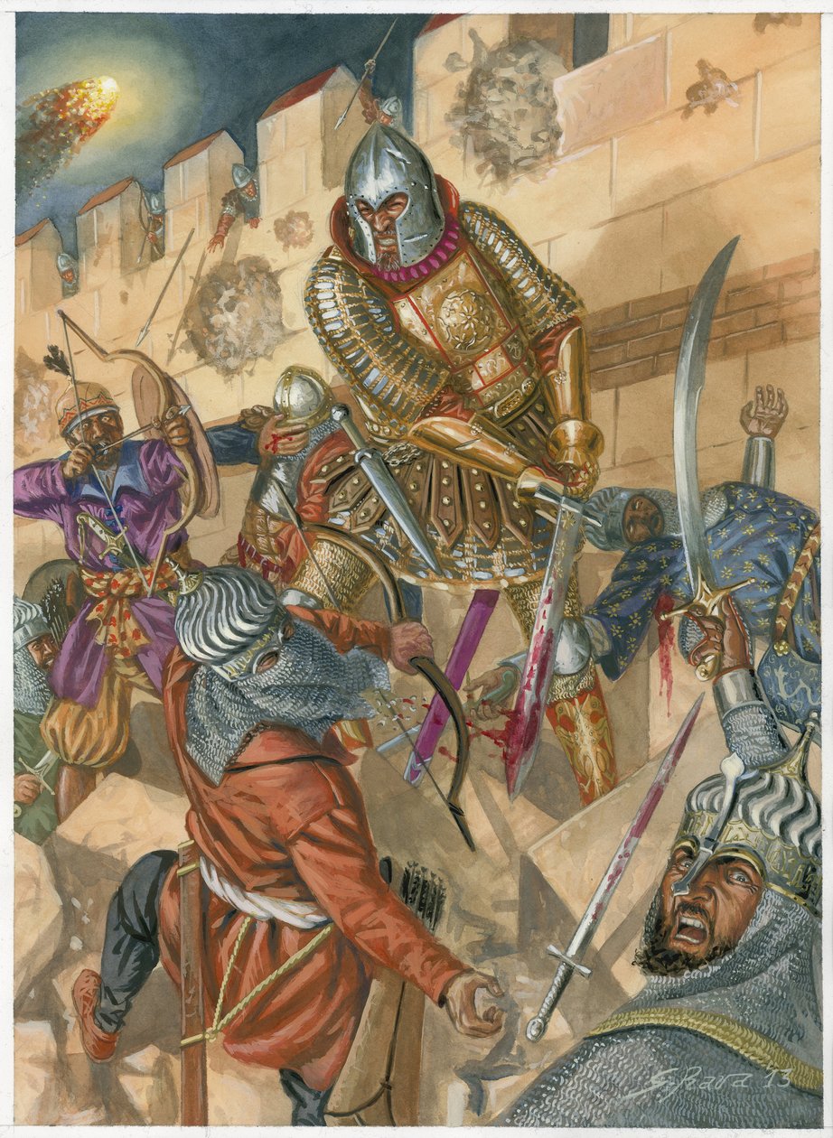 Morte di Costantino XI Paleologo e la caduta di Costantinopoli da Giuseppe Rava