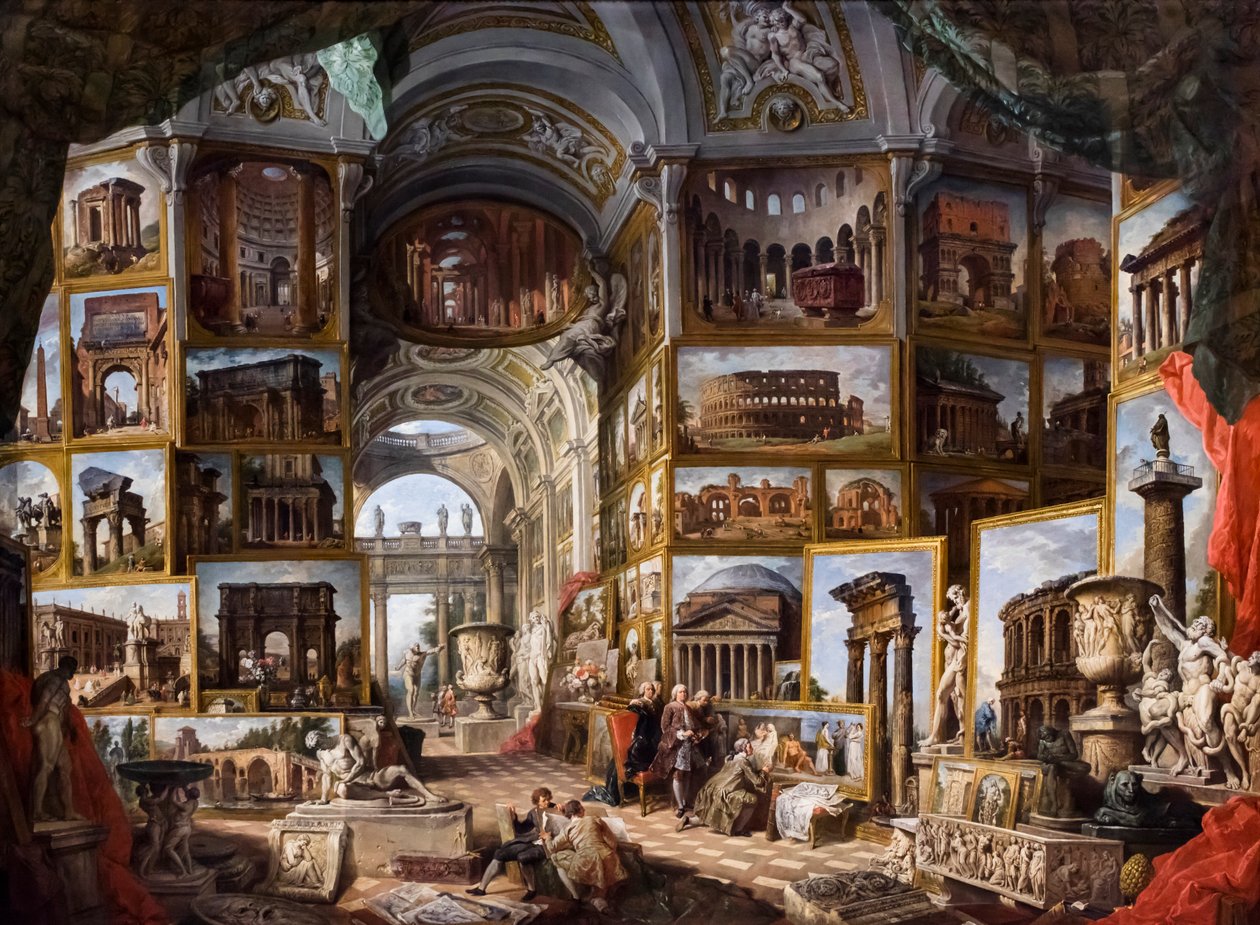 Roma Antica, circa 1754/57 (Oil on canvas) da Giuseppe & Salvi Nicola (1697-1751) Pannini