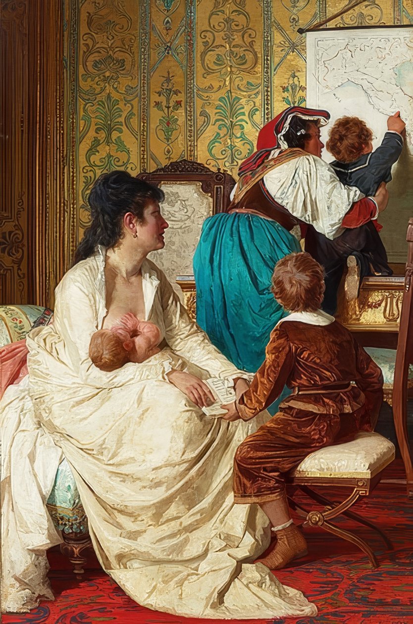 Le gioie di una buona madre da Giuseppe Sciuti