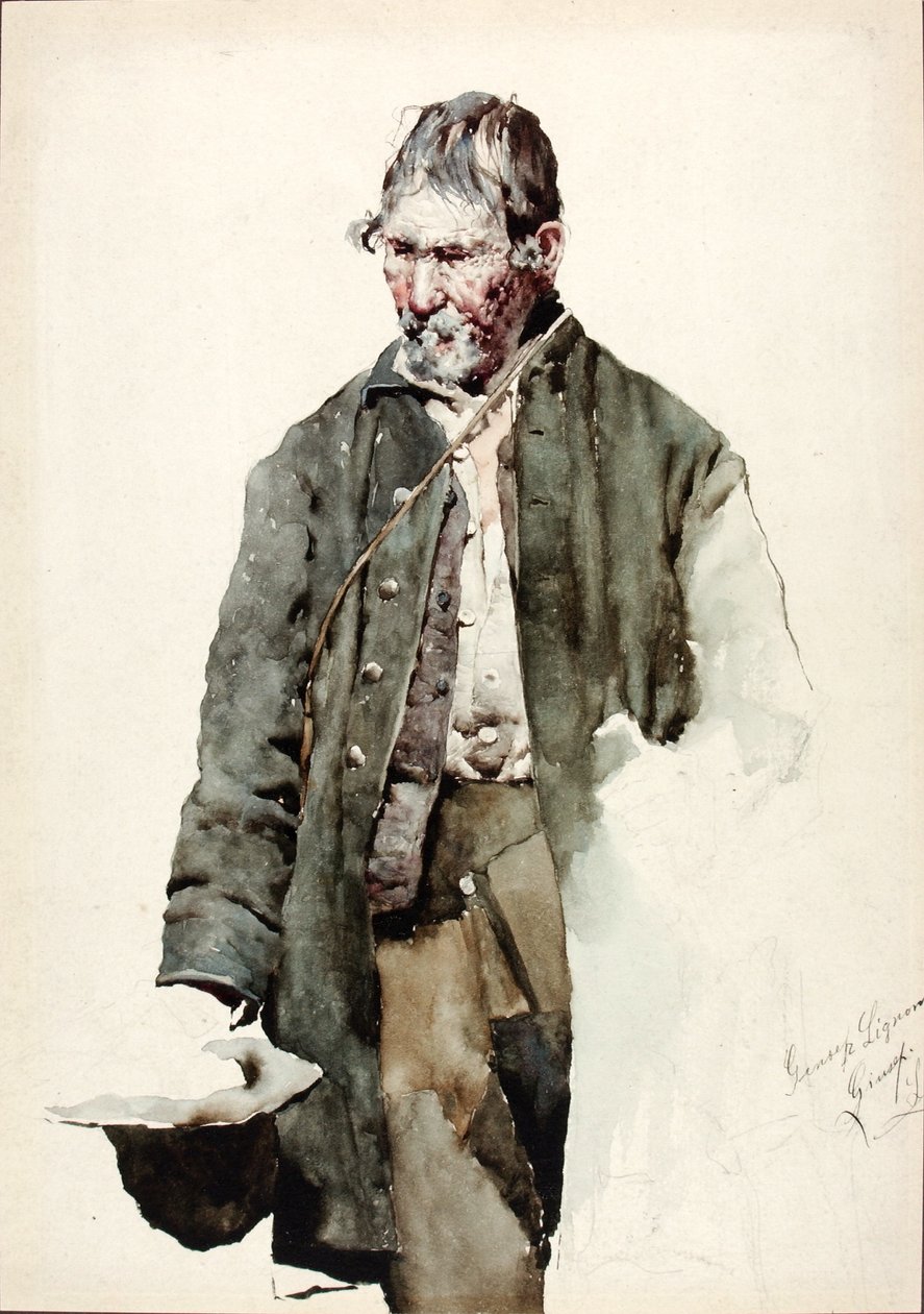 Studio di un uomo anziano da Giuseppe Signorini