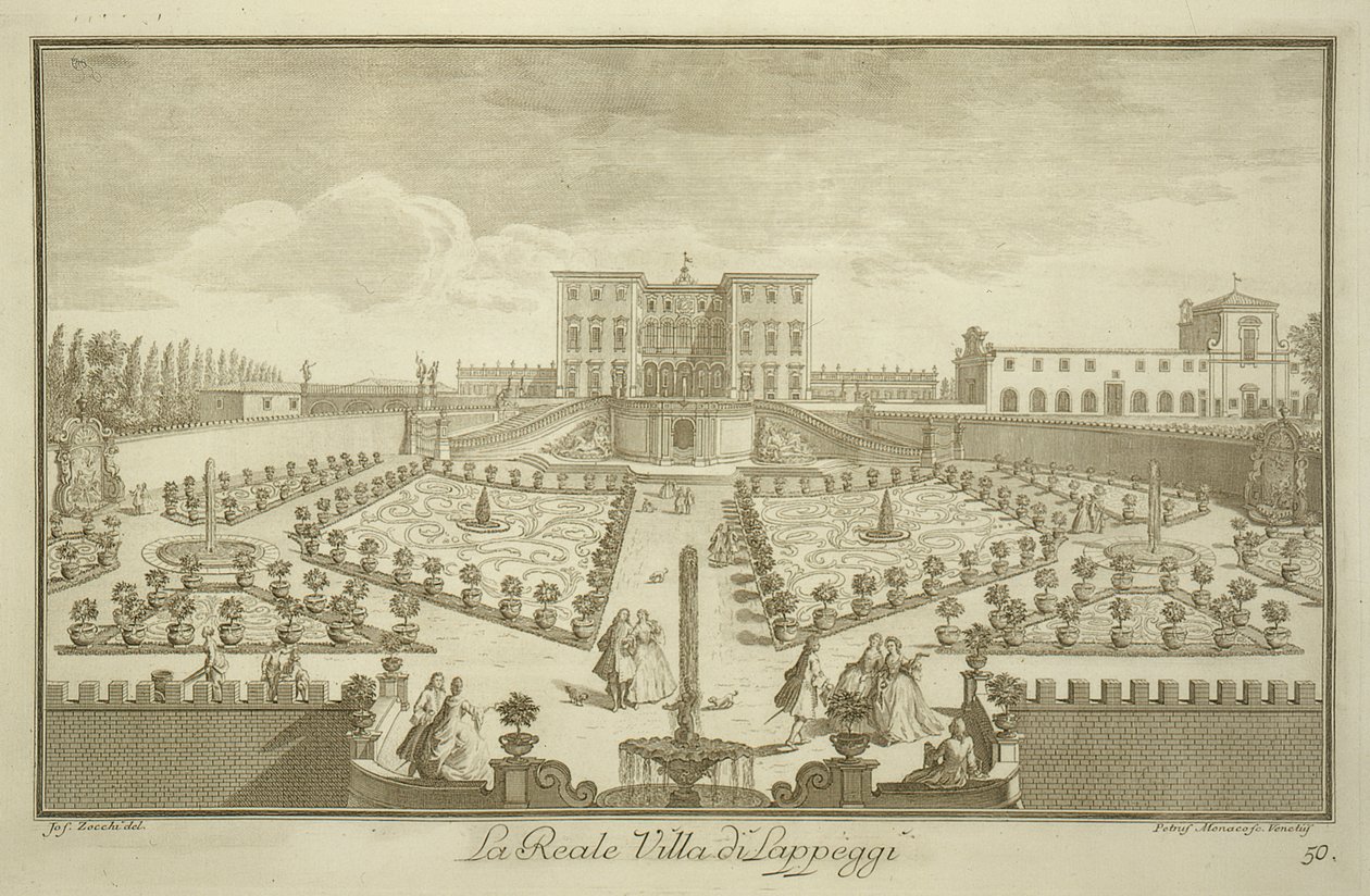 Villa Lappeggi, da Vedute della Toscana da Giuseppe Zocchi