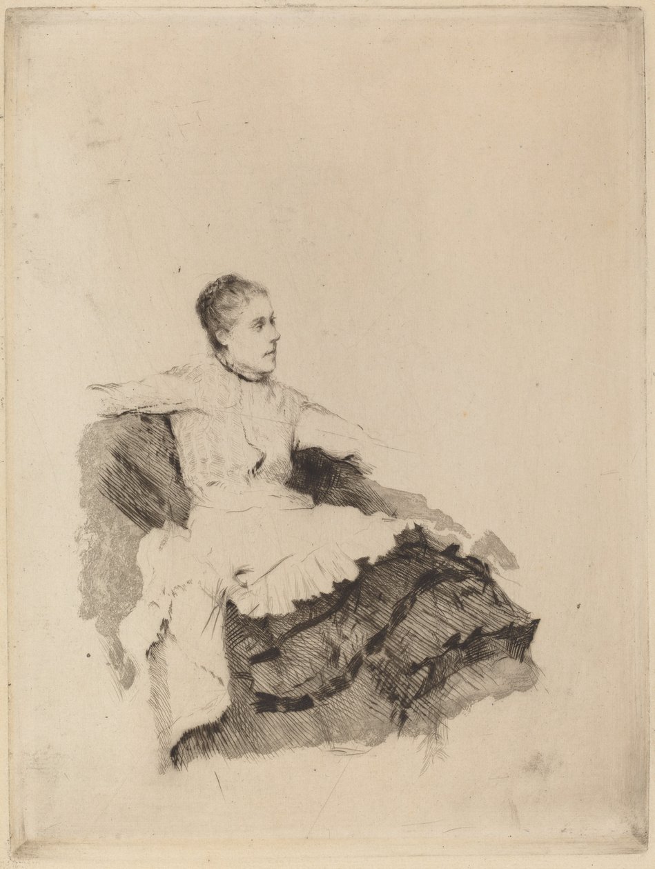 Ritratto di Madame de Nittis ("Attenzione") da Giuseppe de Nittis