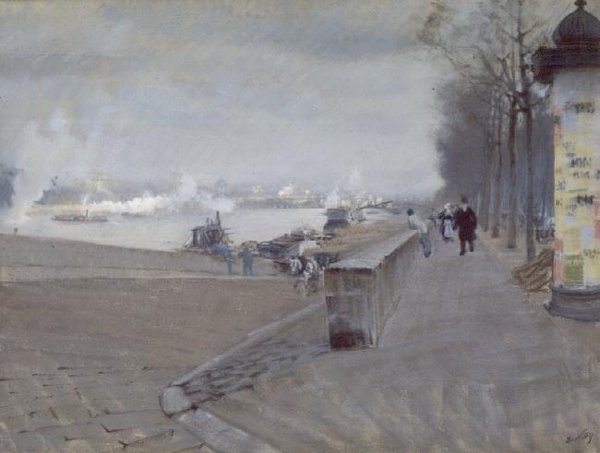 La Senna a Parigi da Giuseppe de Nittis