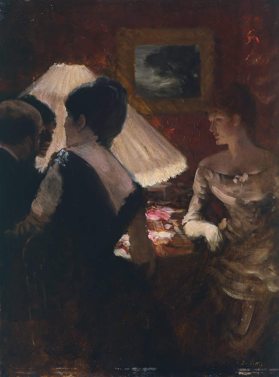 Intorno al paralume da Giuseppe or Joseph de Nittis