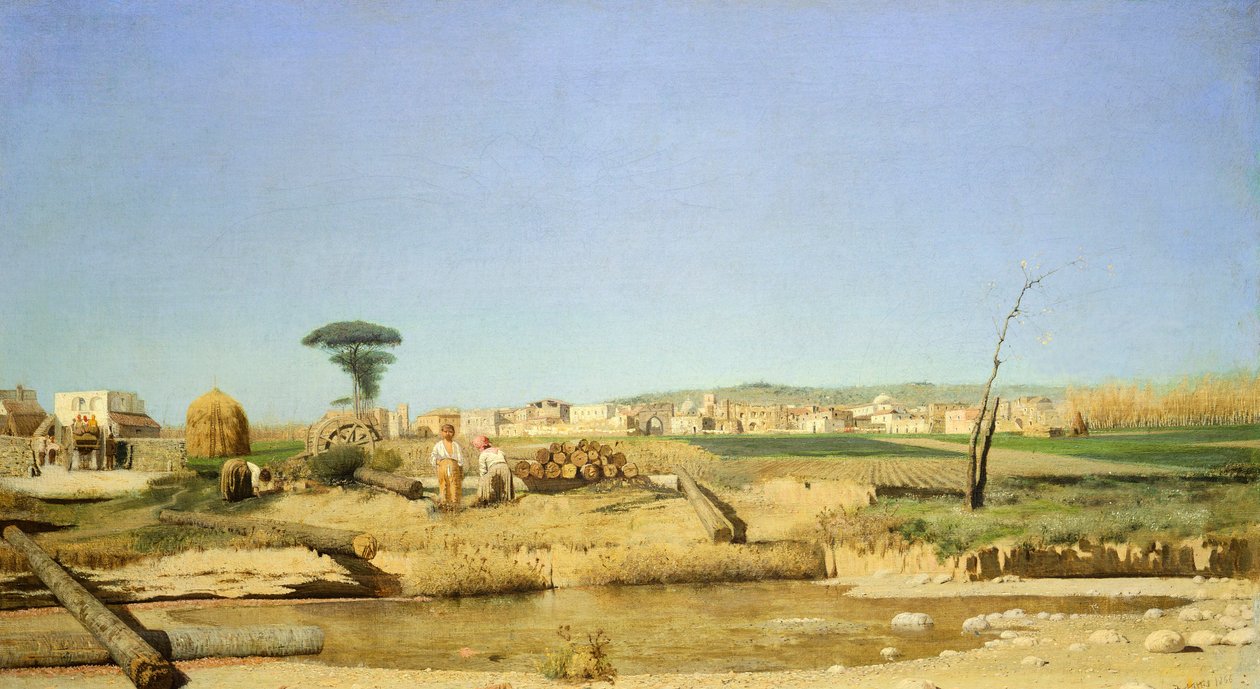 Cascina vicino a Napoli da Giuseppe or Joseph de Nittis
