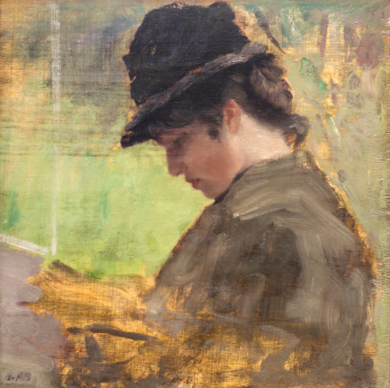 La ragazza inglese da Giuseppe or Joseph de Nittis
