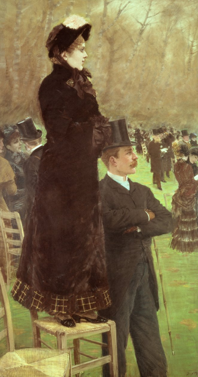 Le corse ad Auteuil, Parigi da Giuseppe or Joseph de Nittis