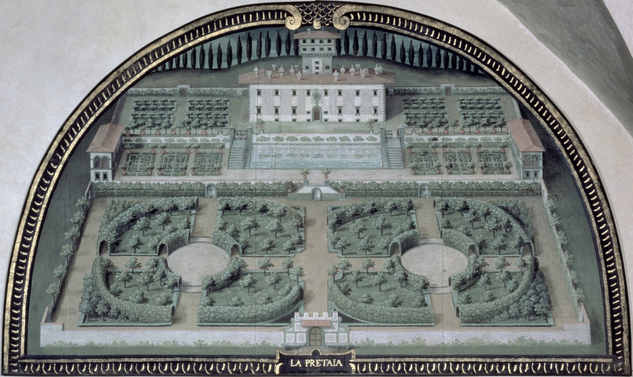 Villa della Petraia da una serie di lunette raffiguranti viste delle ville medicee da Giusto Utens