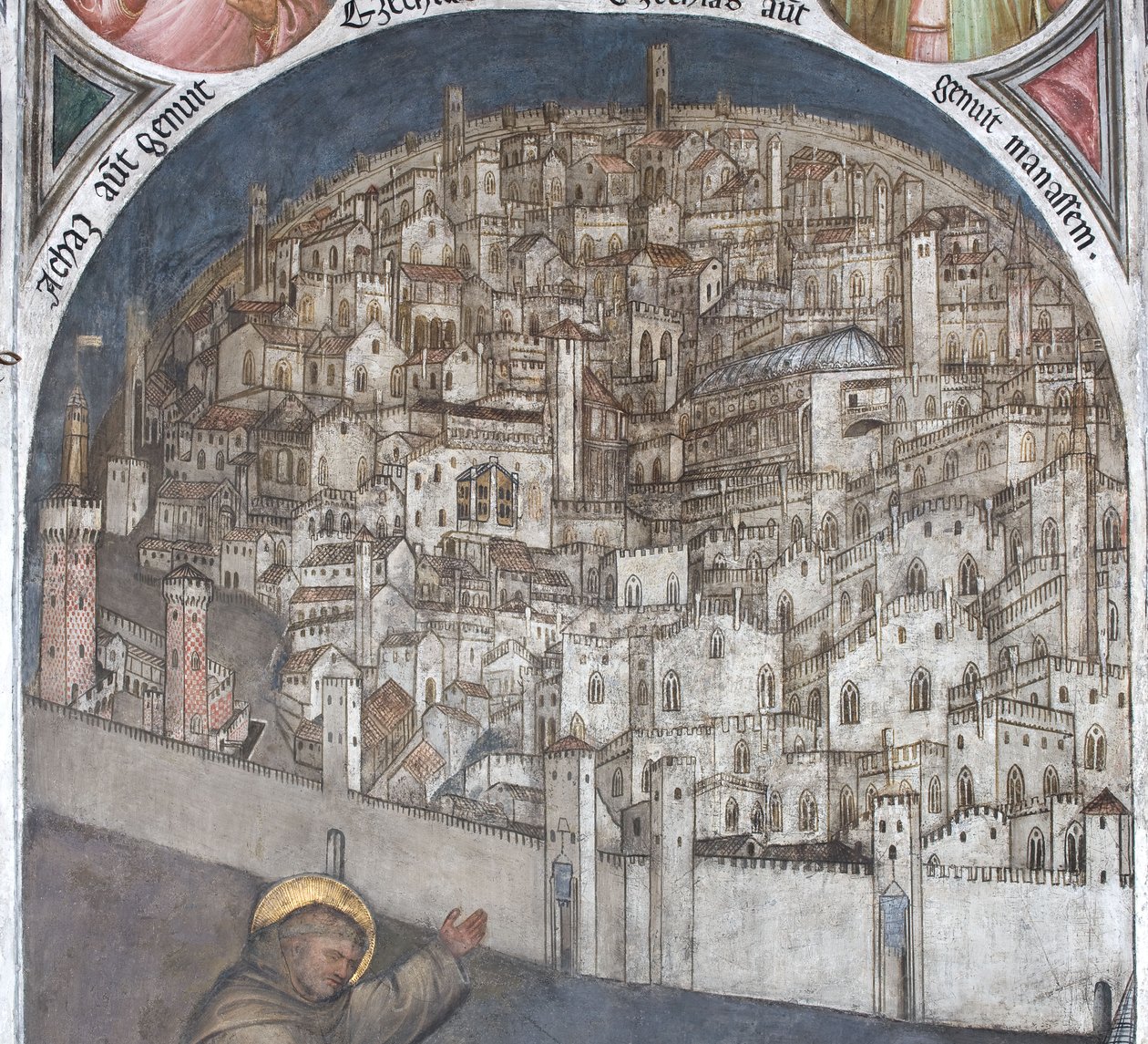 Veduta di Padova nel Trecento - Basilica di Sant