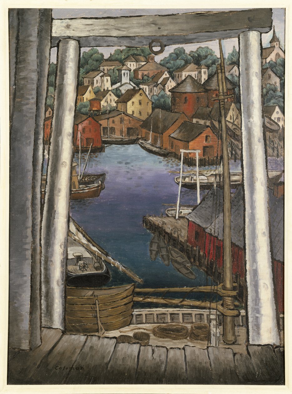 Porto di Gloucester, c.1925 da Glenn O Coleman