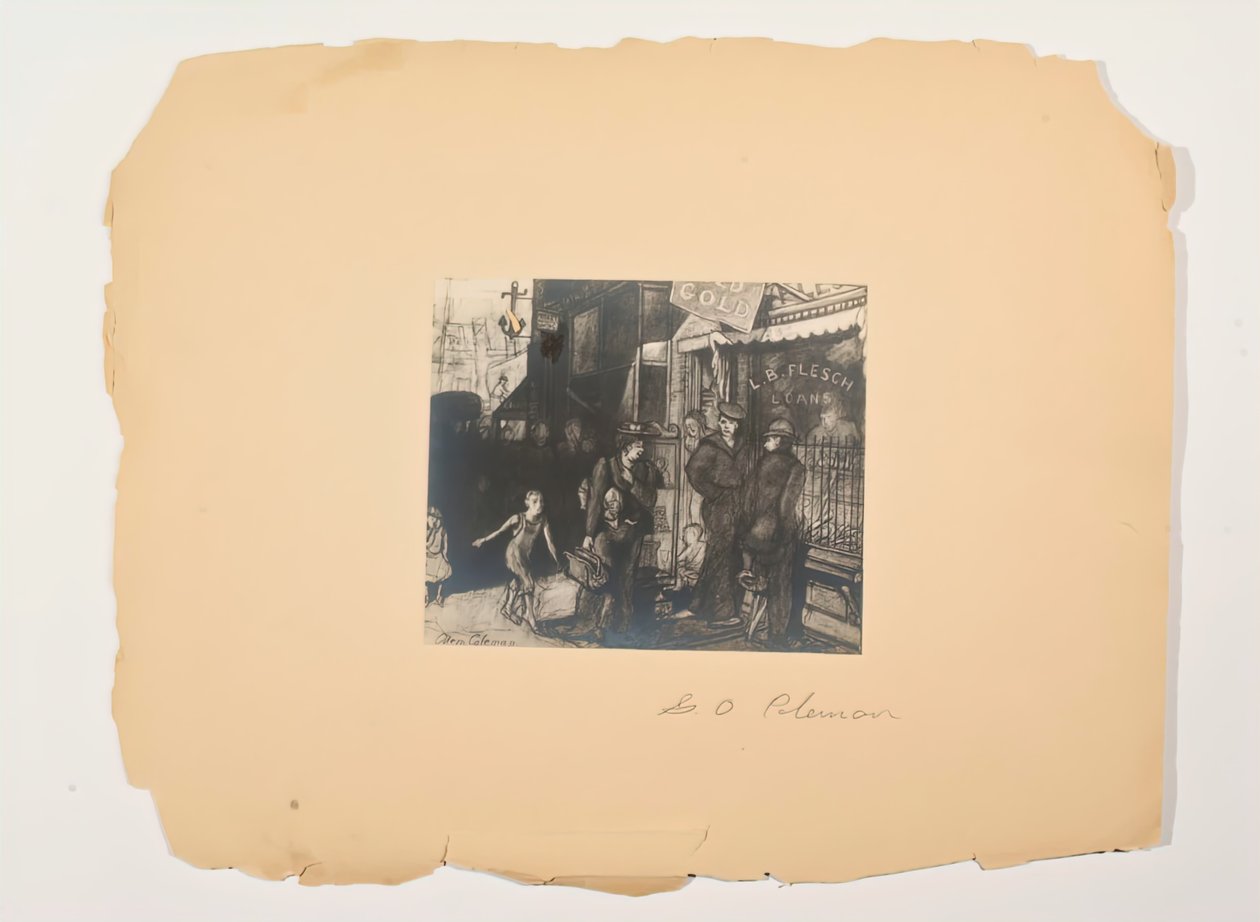 Scene della vita del popolo, Portfolio senza titolo, c. 1905-1906 da Glenn O Coleman