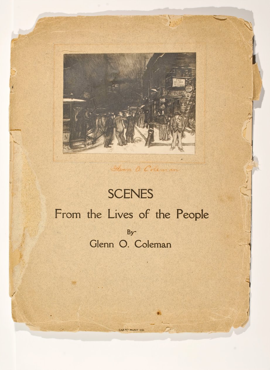 Scene della vita del popolo, Portfolio senza titolo, c. 1905-1906 da Glenn O Coleman