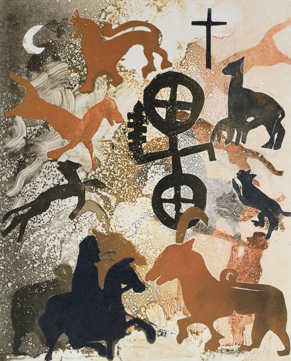 Simboli pittici di pietra, 1995 da Gloria Wallington