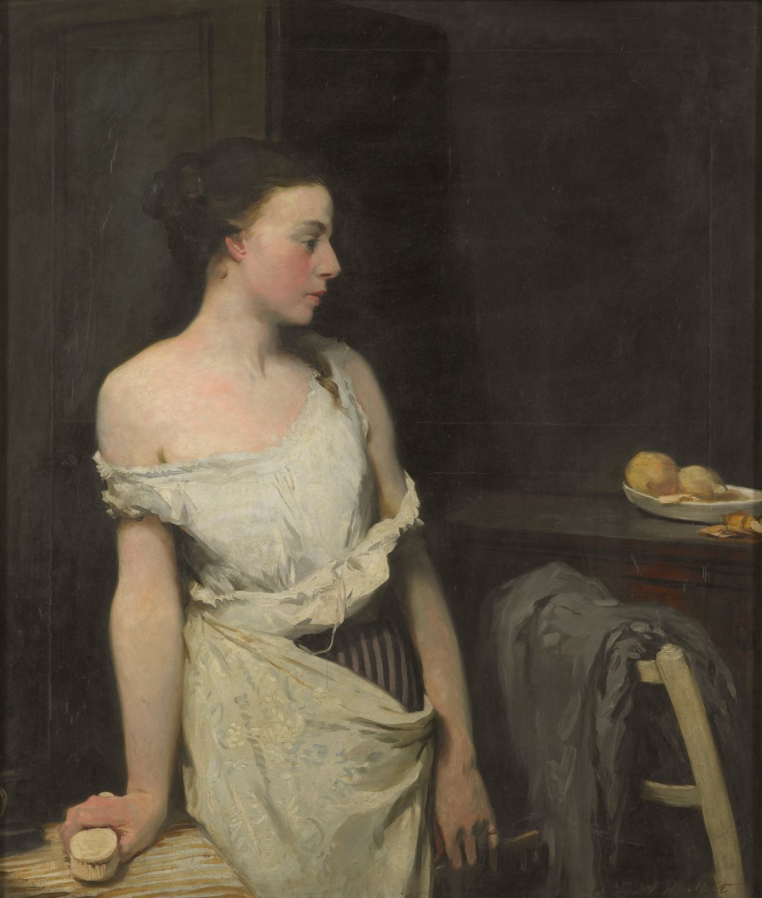 Ragazza alla sua toilette da Glyn Warren Philpot