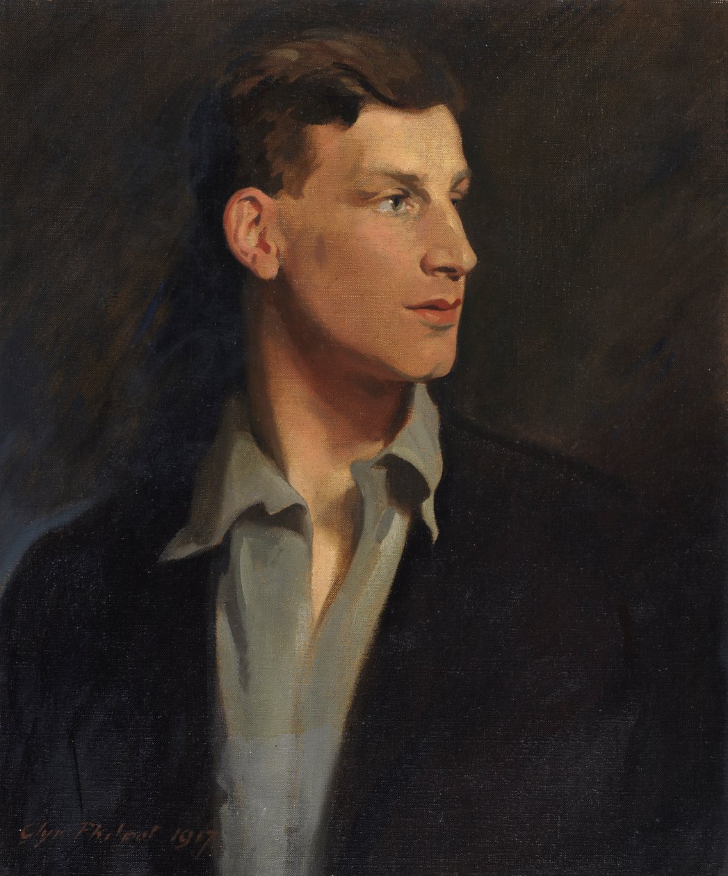 Ritratto di Siegfried Sassoon (1886-1967) 1917 da Glyn Warren Philpot