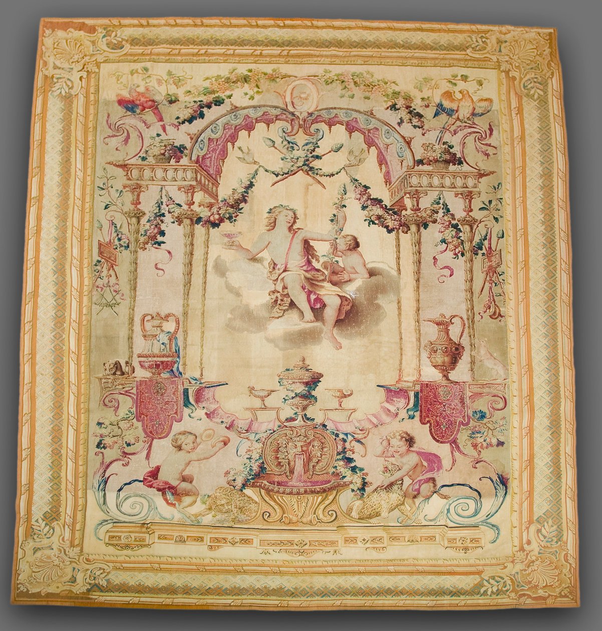 Stagioni: Autunno, Bacco, 1700s da Gobelins