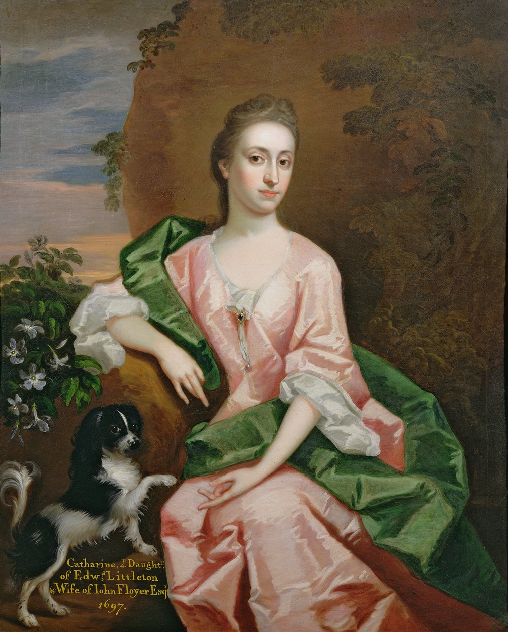 Catharine Littleton, moglie di John Floyer, 1697 da Godfrey Kneller