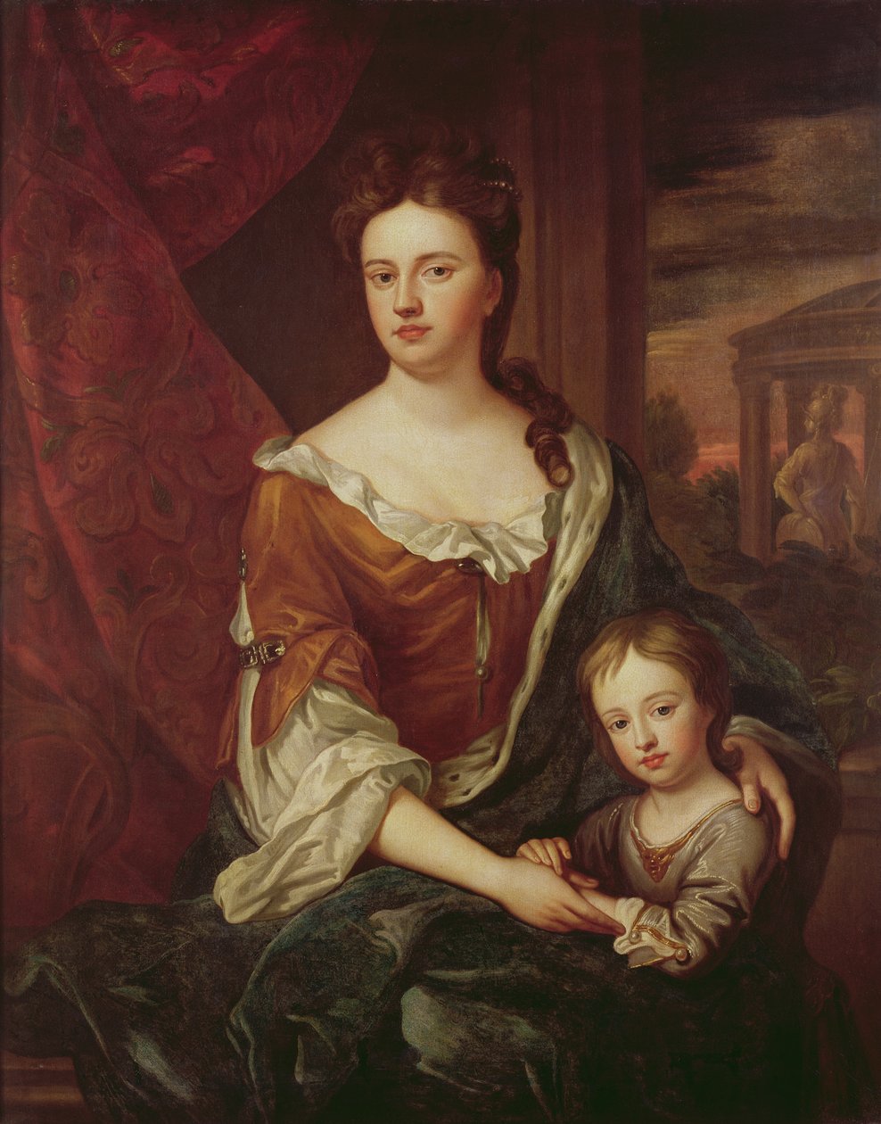 Regina Anna e William, Duca di Gloucester da Godfrey Kneller