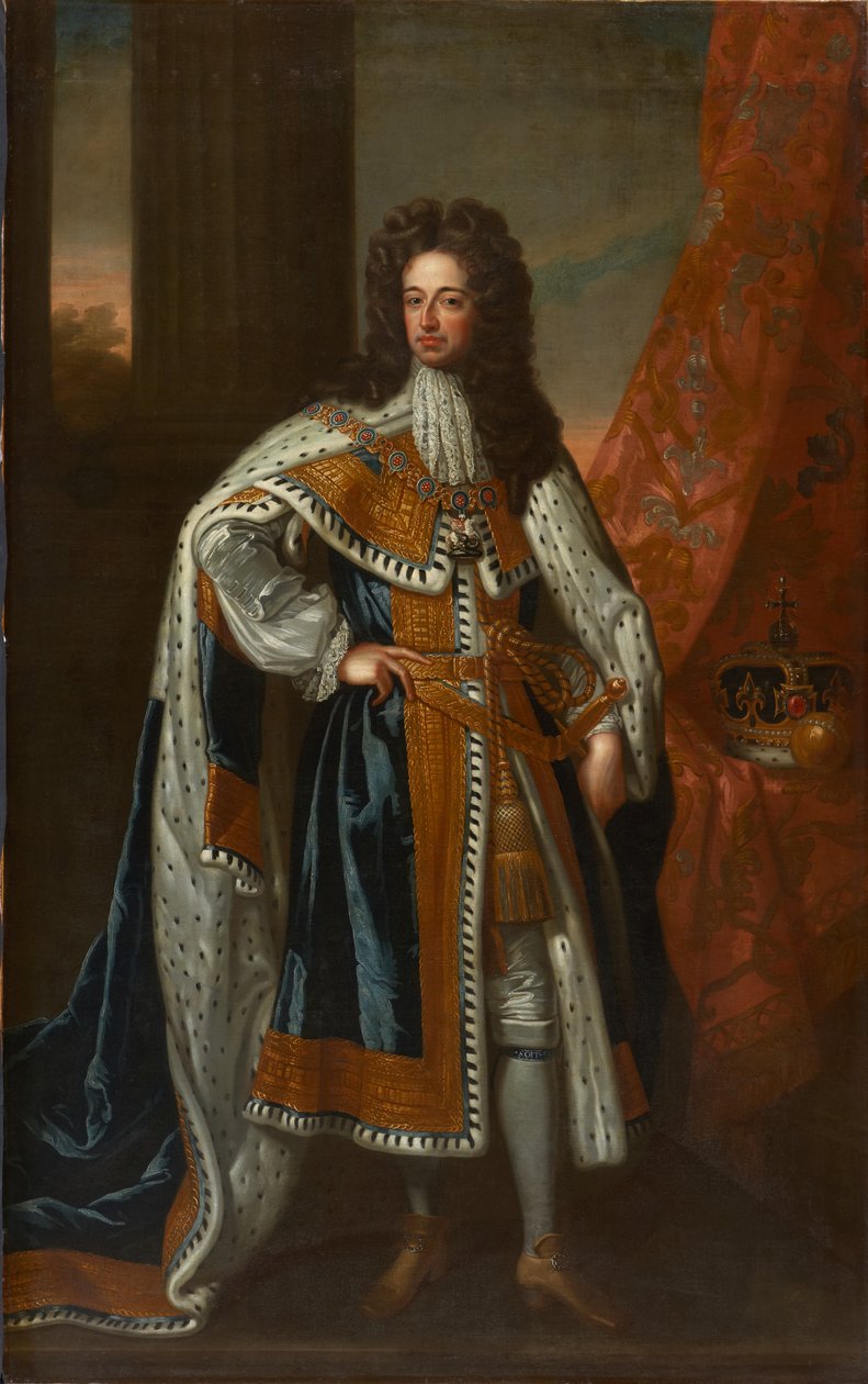 Ritratto di stato del re Guglielmo III da Godfrey (studio of) Kneller