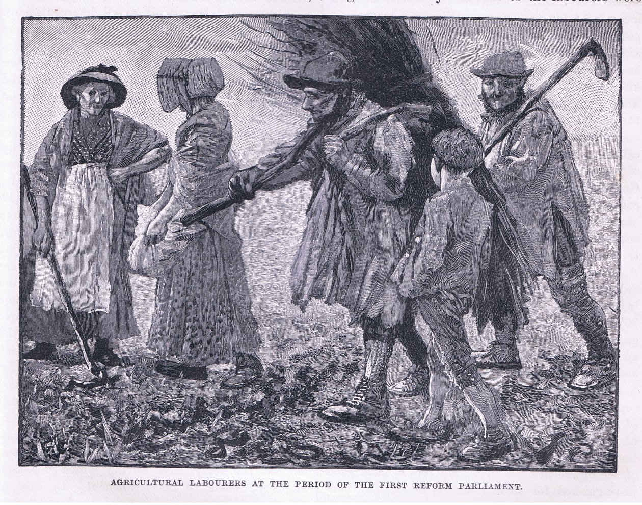 Lavoratori agricoli al periodo della prima riforma del Parlamento da Godfrey C. Hindley