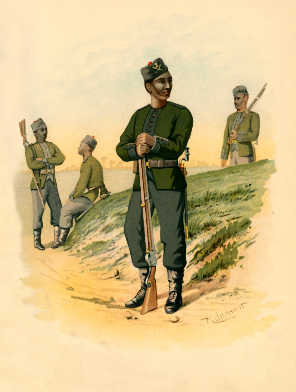 Il 3° Gorkhas, 1890 da Godfrey Douglas Giles