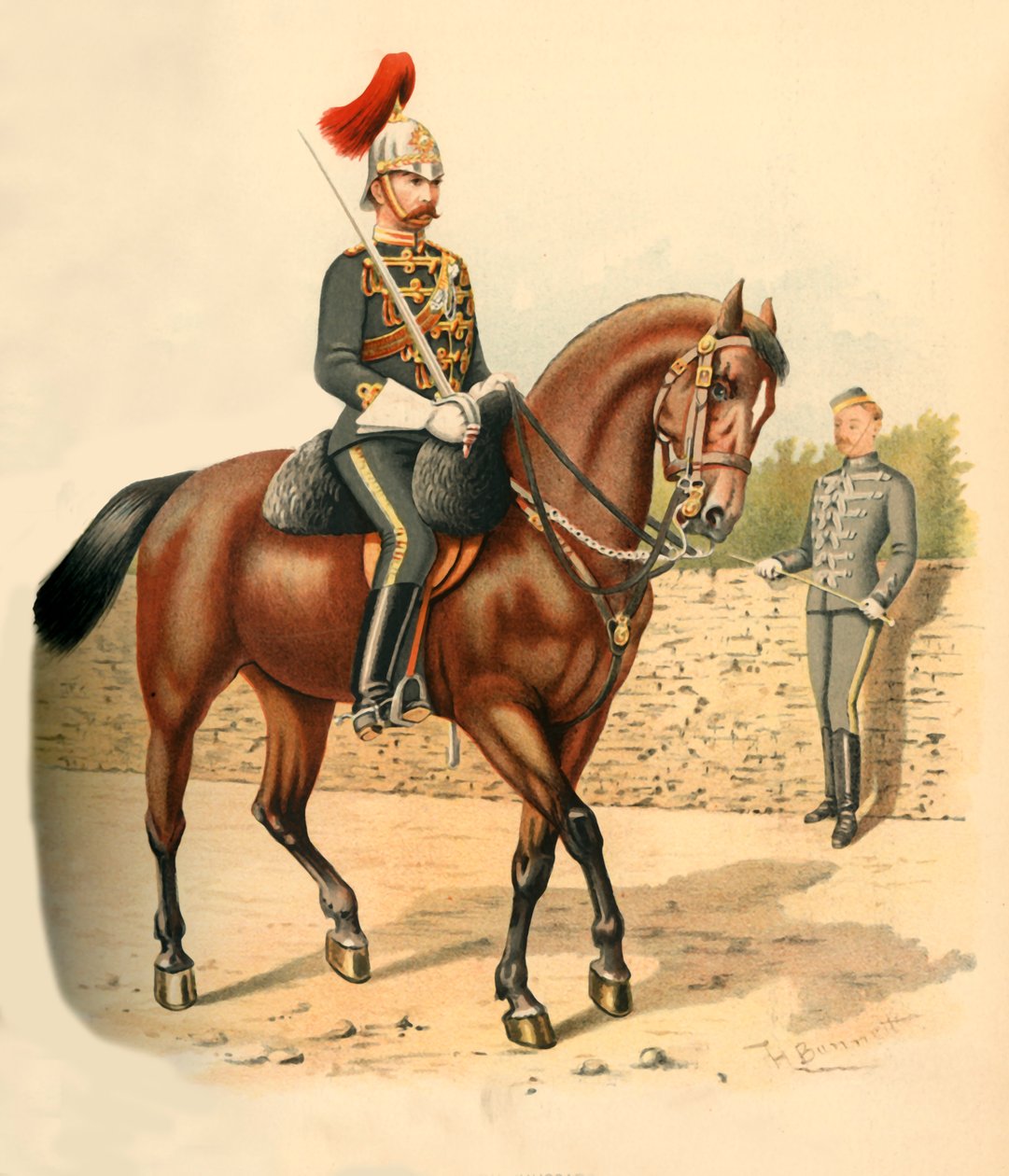 Il 6º Reggimento di Cavalleria Ussari, Canada, 1890 da Godfrey Douglas Giles