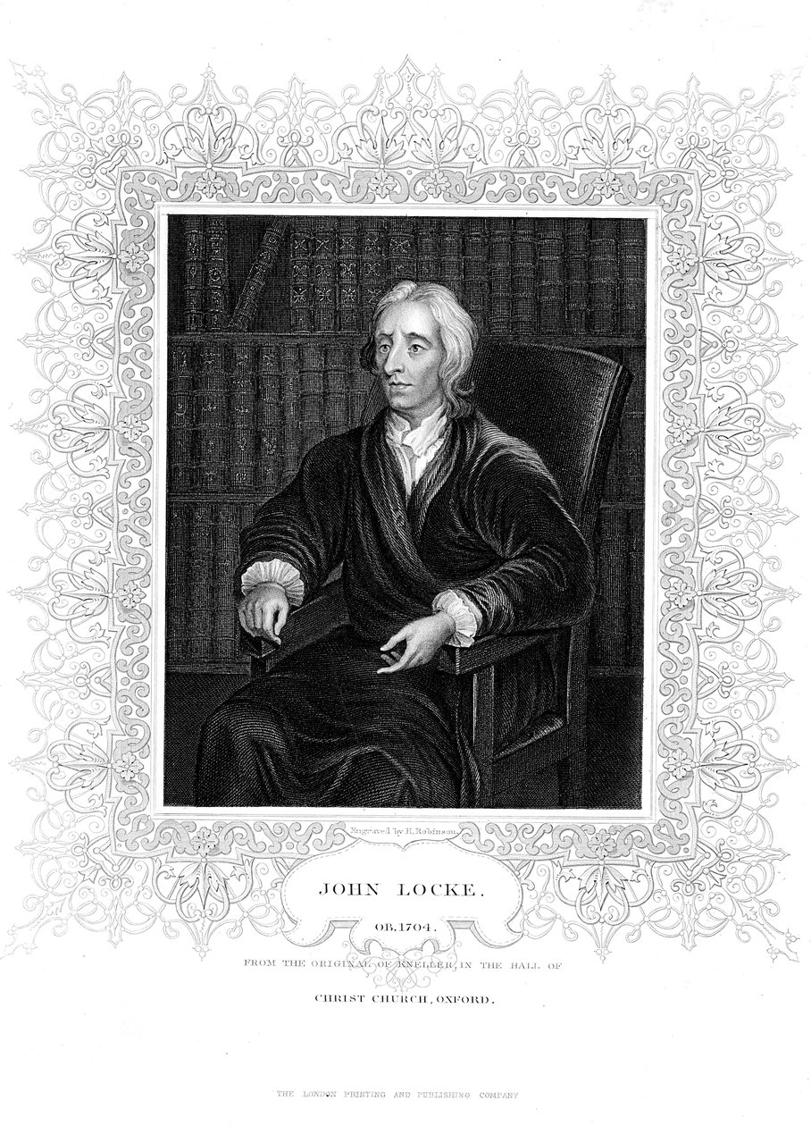 John Locke, filosofo inglese, c1680-1704 da Godfrey Kneller