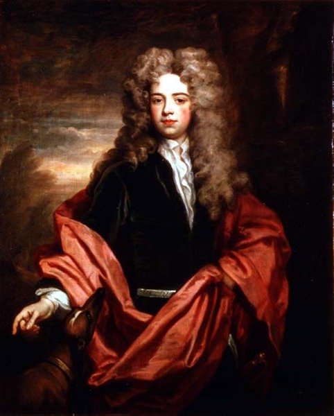 Ritratto di un gentiluomo con un levriero da Godfrey Kneller