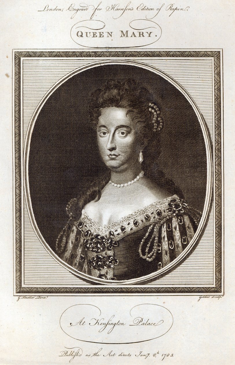 La regina Maria a Kensington Palace, inciso per l