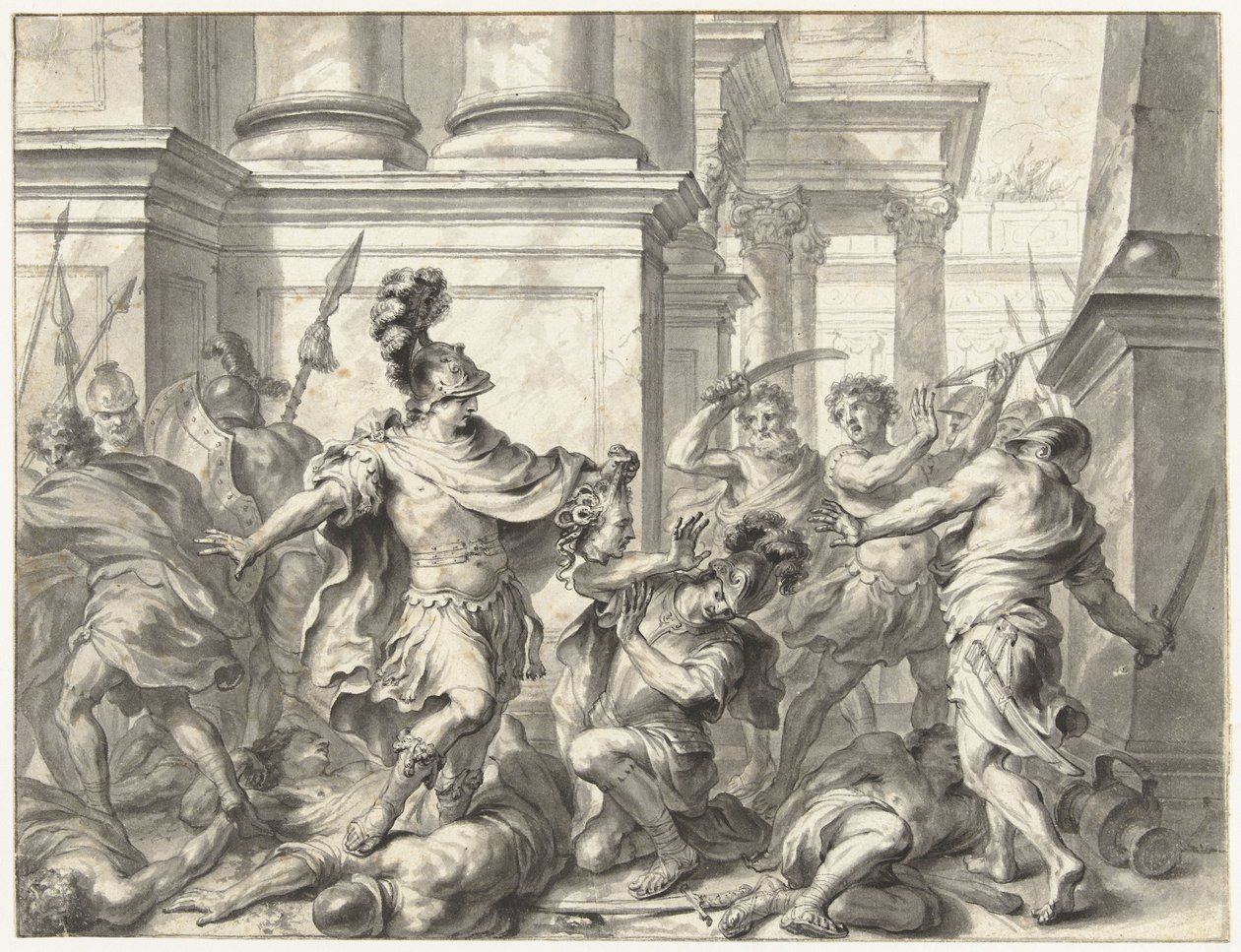Perseo mostra la testa di Medusa da Godfried Maes