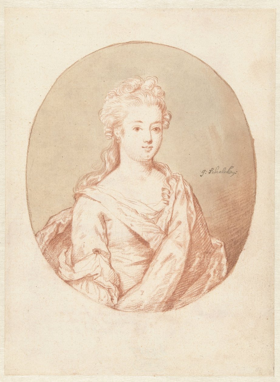 Busto di giovane donna da Godfried Schalcken