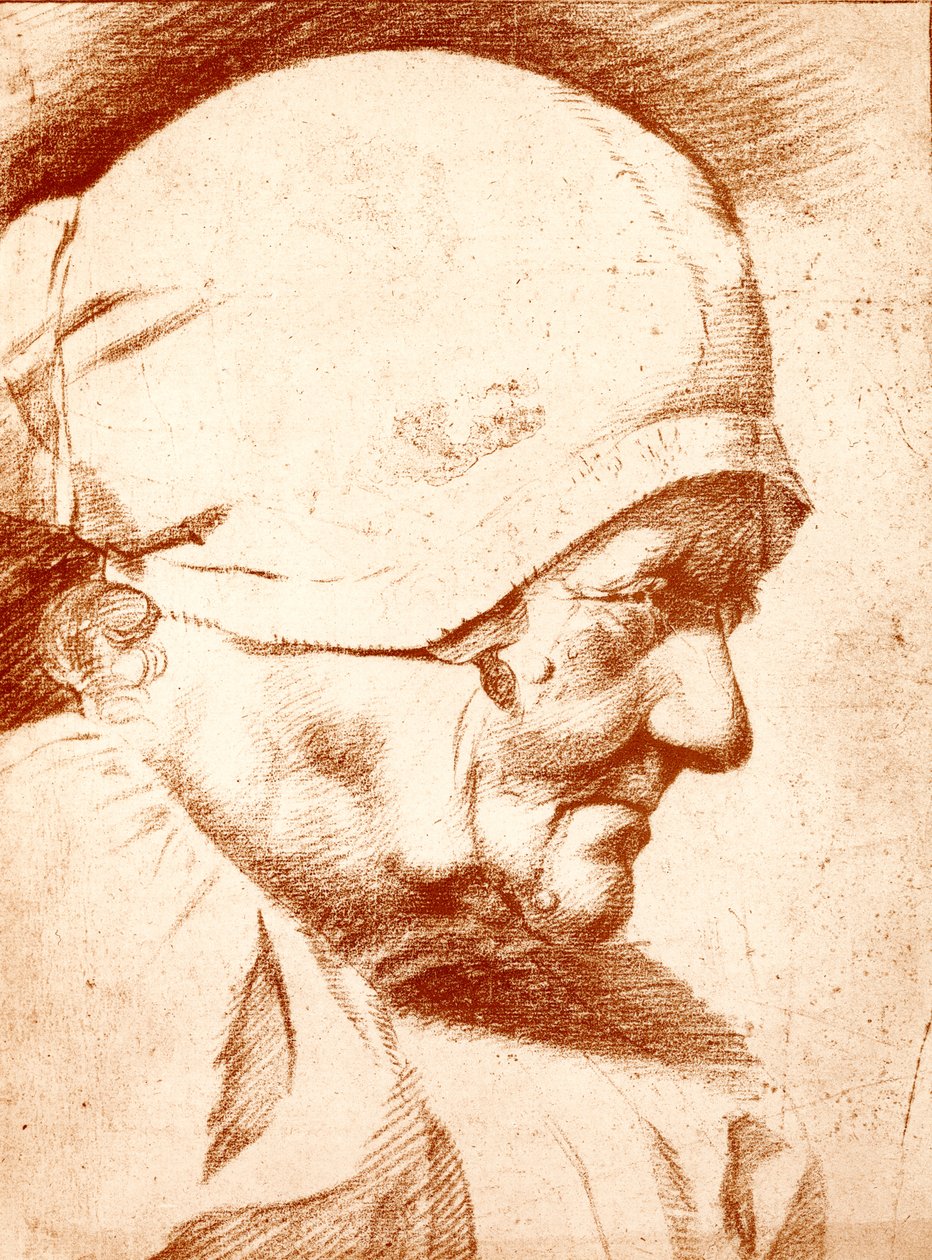 Testa di una vecchia da Godfried Schalcken