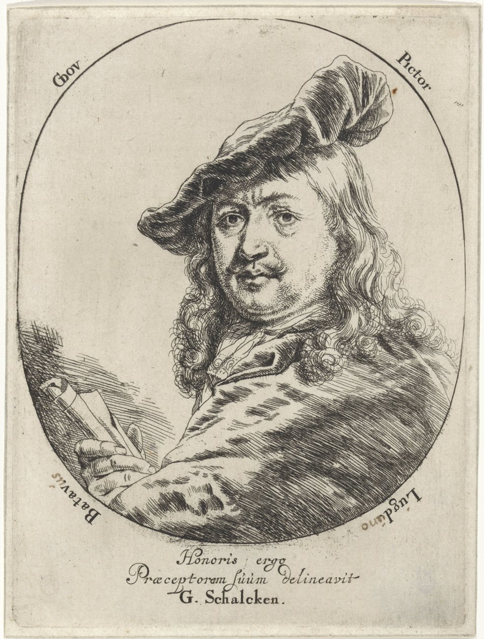 Ritratto di Gerard Dou da Godfried Schalcken