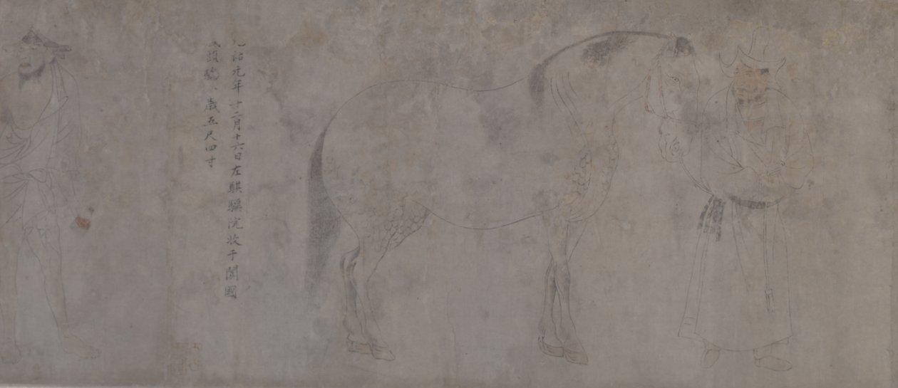 Dettaglio di Cinque cavalli tributari da Gonglin Li