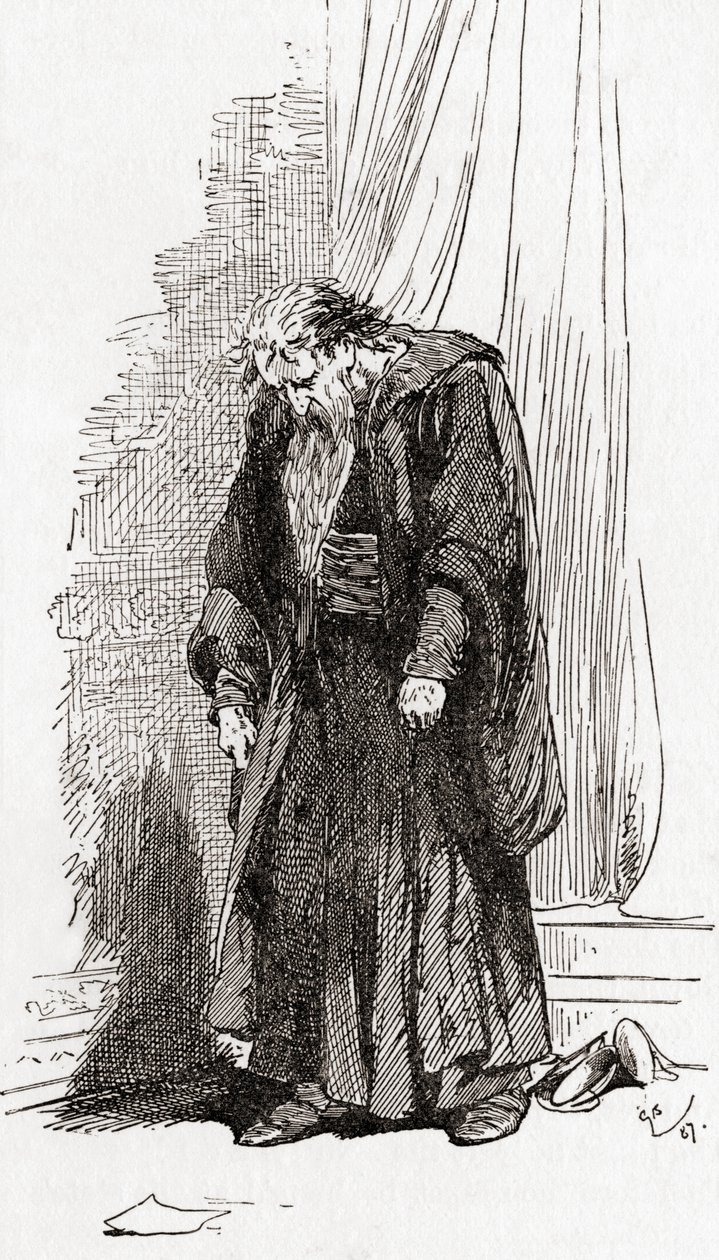 Una scena dal dramma di William Shakespeare Il mercante di Venezia, Atto IV, Scena 1 da Gordon Frederick Browne