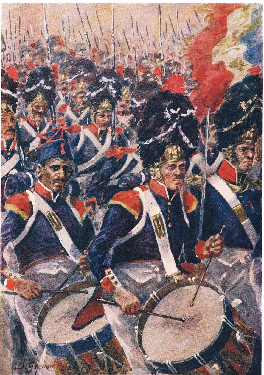 Avanzata dei francesi a Barrosa, illustrazione da 