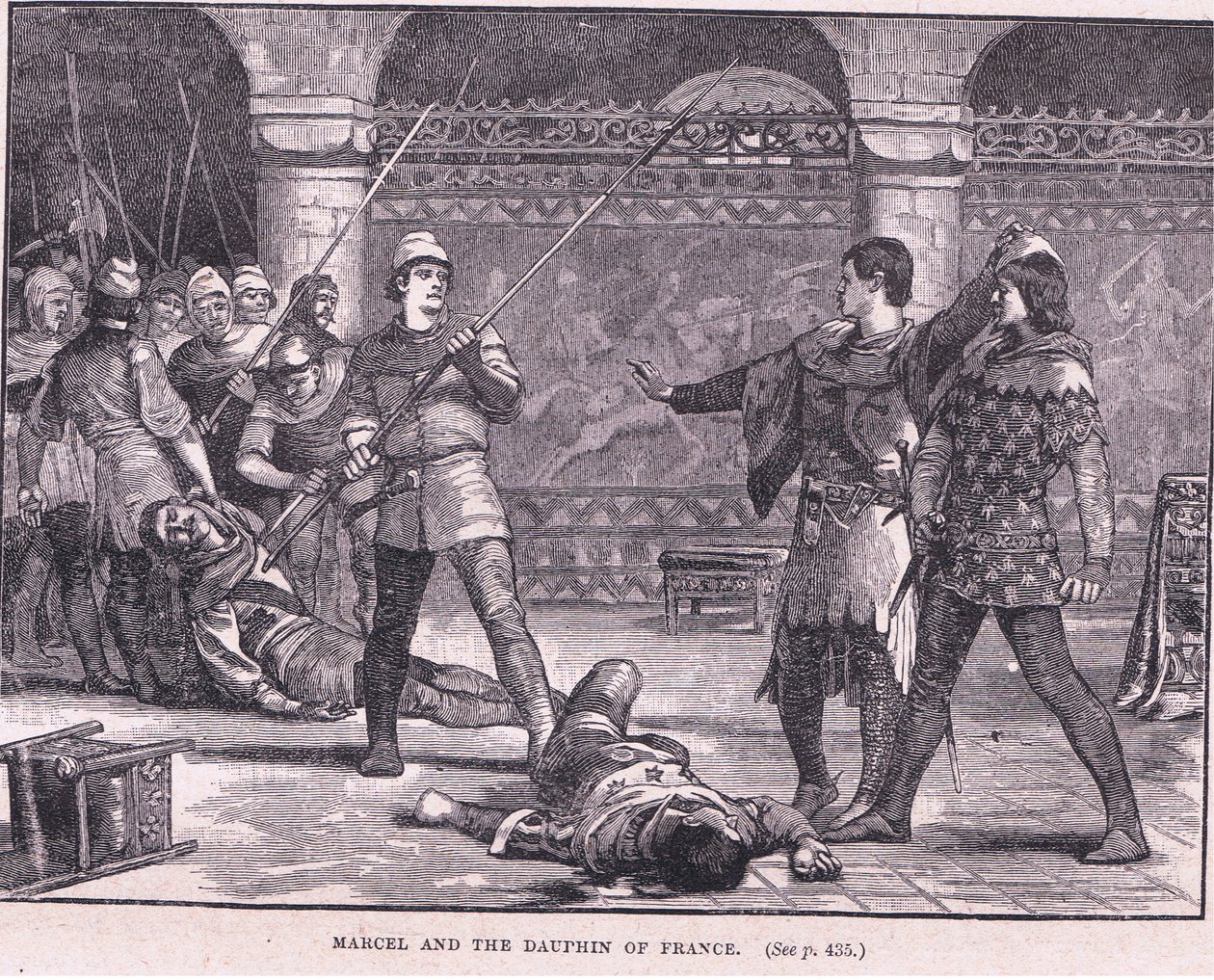 Marcel e il Delfino di Francia AD 1358 da Gordon Frederick Browne