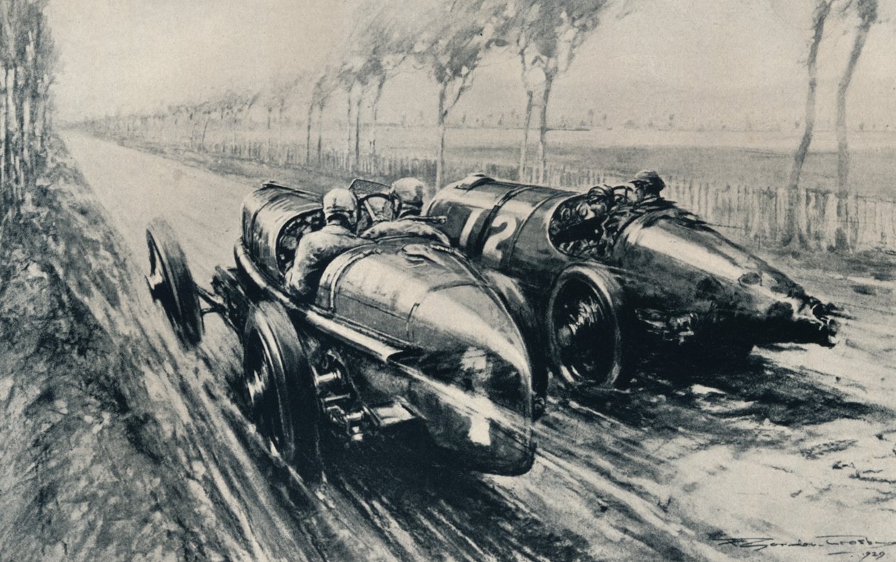 Corsa per il Gran Premio, Strasburgo 1922, 1937 da Gordon Crosby