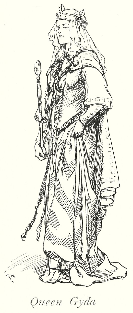 Regina Gyda (litografia) da Gordon Frederick (after) Browne