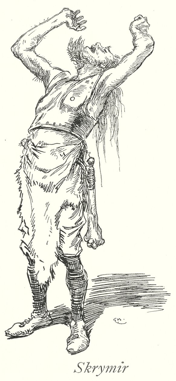 Skrymir (litografia) da Gordon Frederick (after) Browne