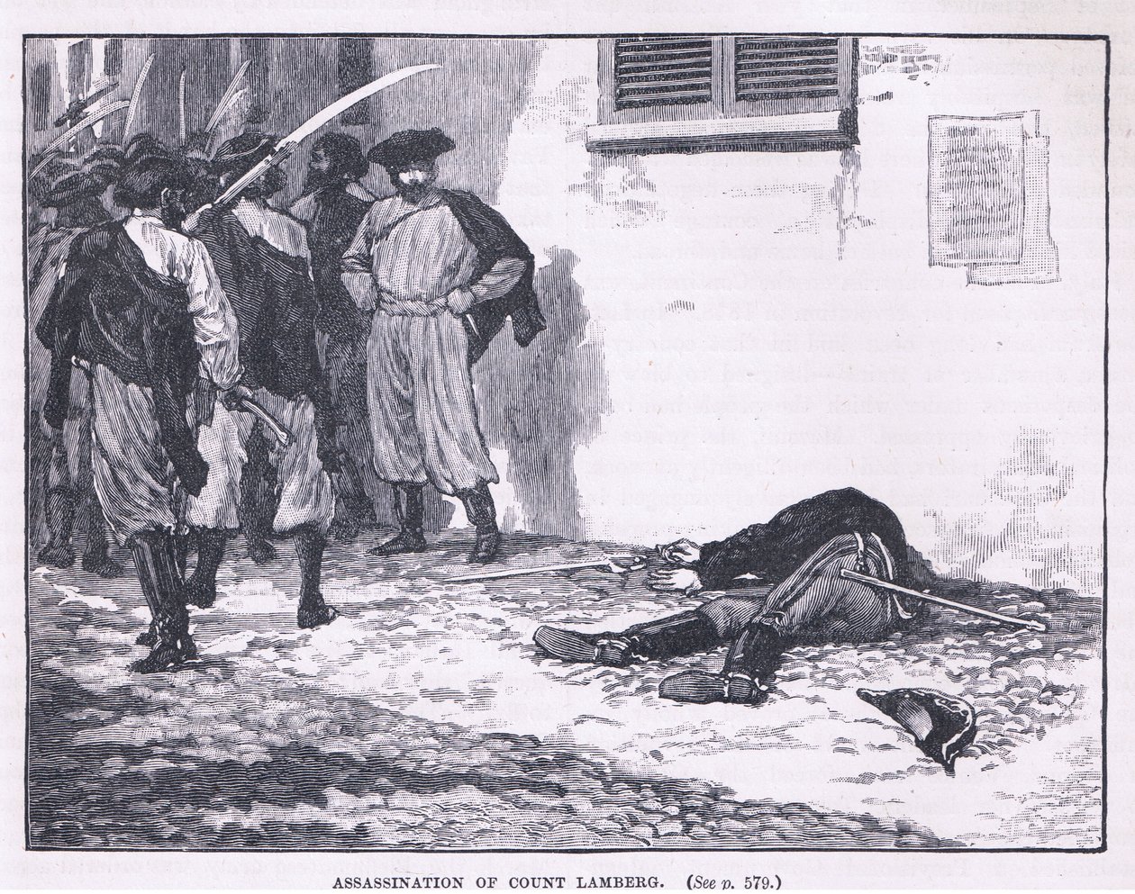 Assassinio del conte Lamberg, 1849 da Gordon Frederick Browne