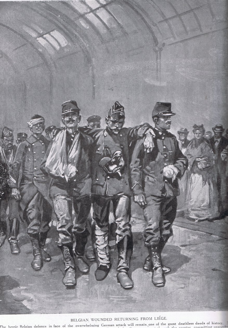 Feriti belgi di ritorno da Liegi, da 