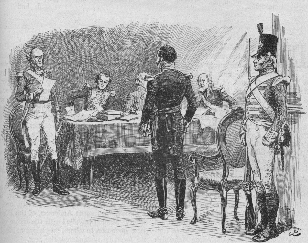 Il Generale Whitelocke fu processato dalla corte marziale, 1902 da Gordon Frederick Browne