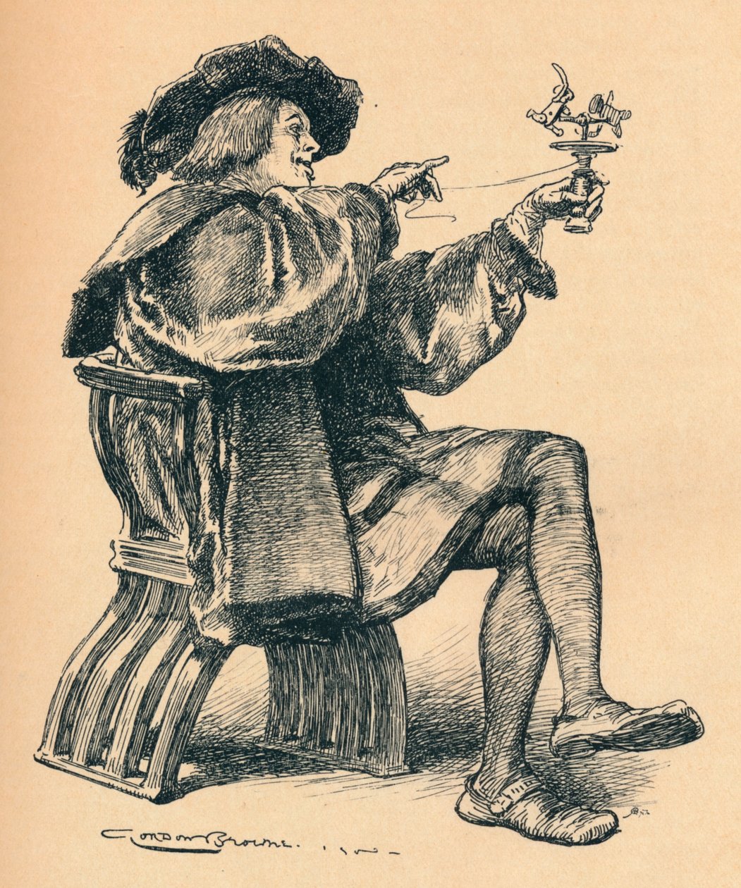 Le marionette, c1900 da Gordon Frederick Browne