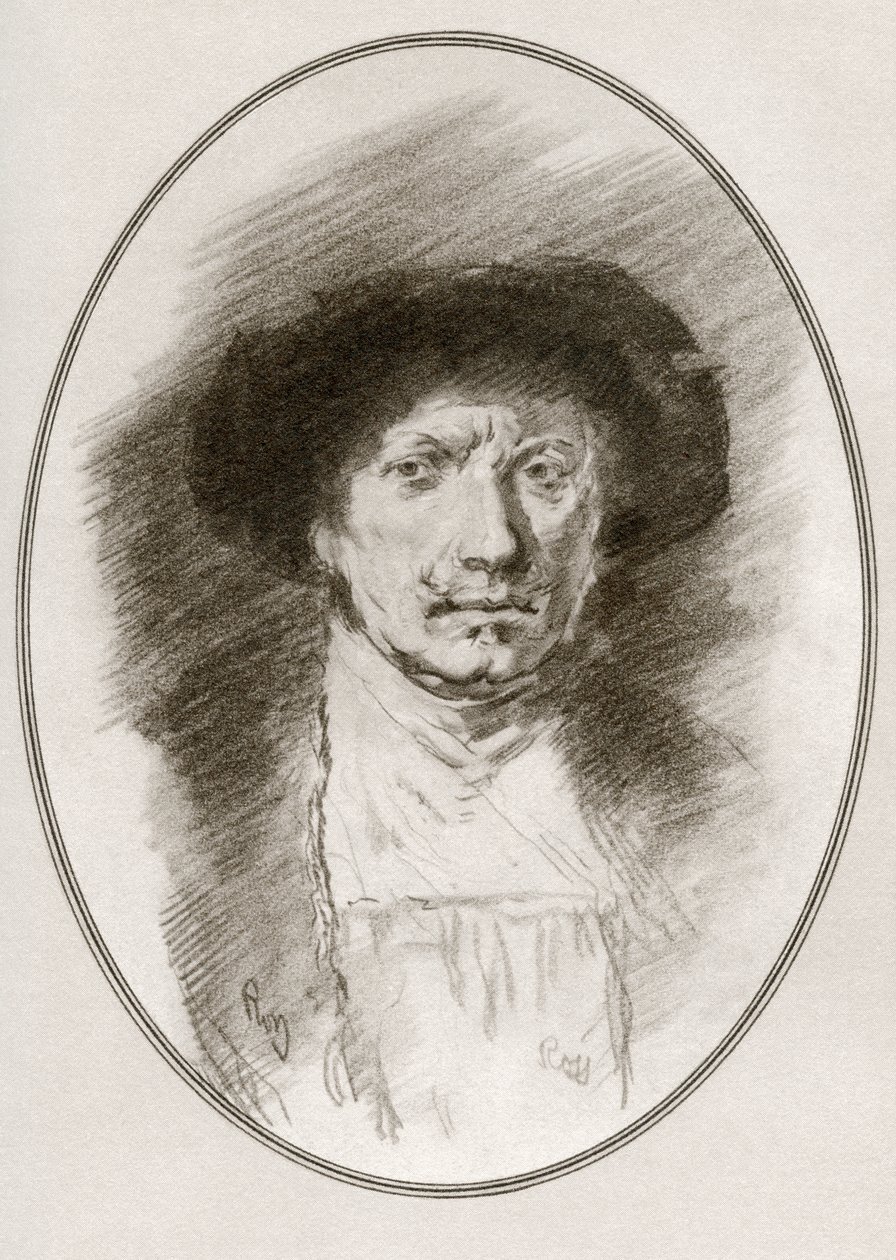 Rembrandt Harmenszoon van Rijn, da Biografie viventi di grandi pittori da Gordon Ross
